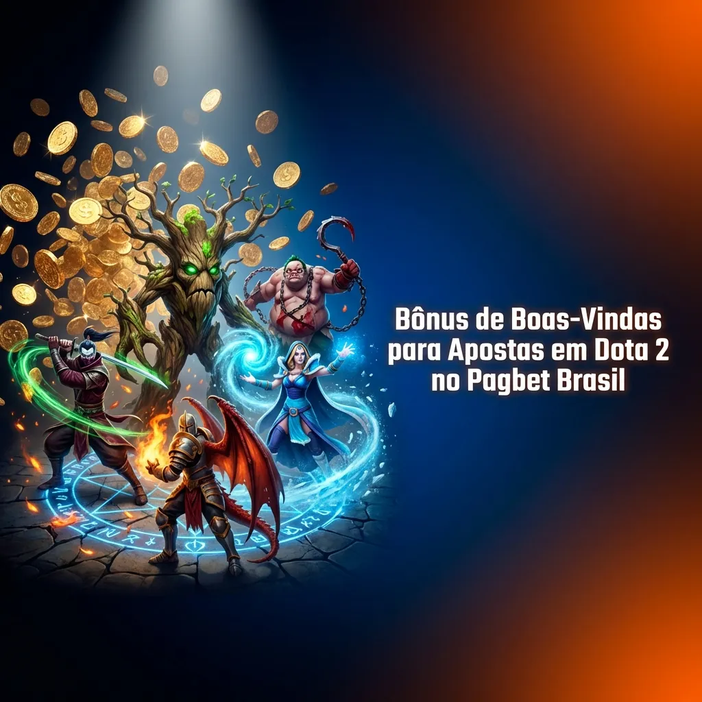 Pagbet welcome bonus offer showing up to 100% match bonus (R$1,000 max) for new Dota 2 esports betting players in Brazil