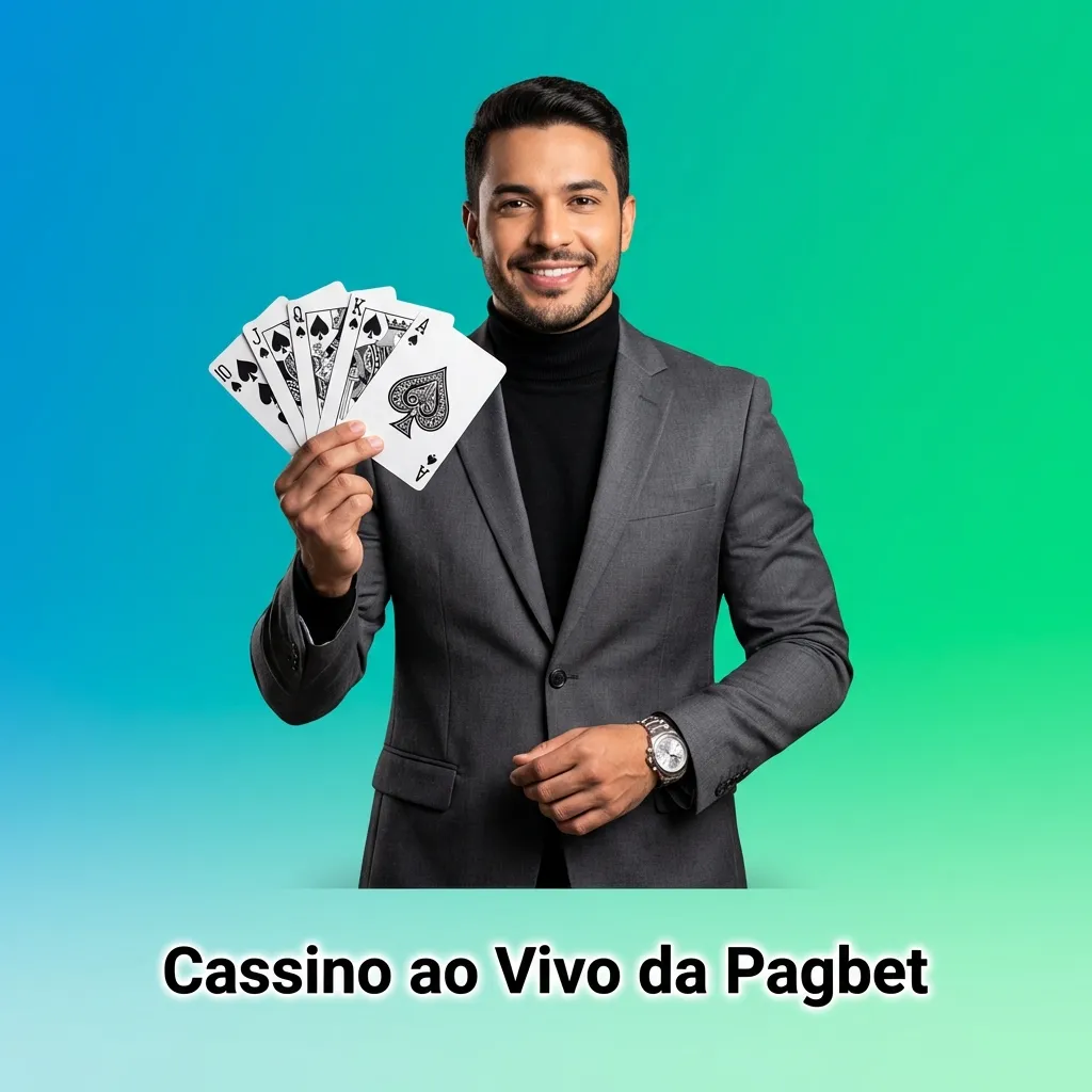 Crupiê real distribuindo cartas em mesa de cassino ao vivo transmitida por câmera HD na Pagbet