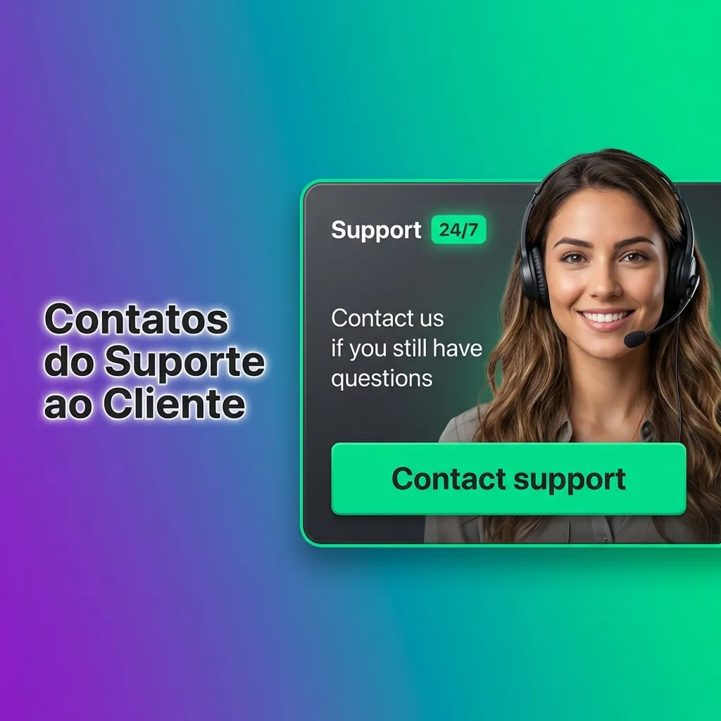 Customer support contact options including live chat, email, WhatsApp, Telegram, and FAQ help center icons