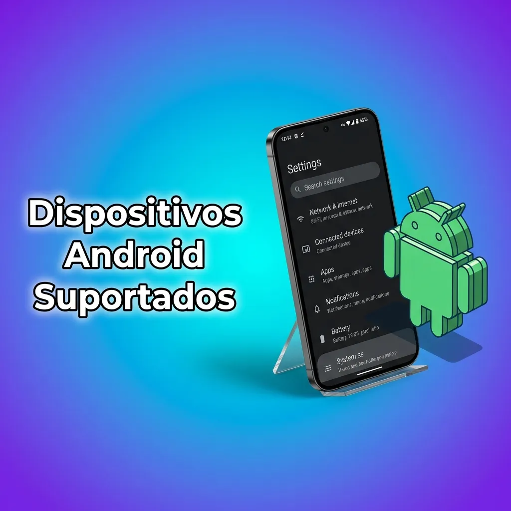List of supported Android devices including Samsung Galaxy, Motorola, Xiaomi, and other popular smartphone models.
