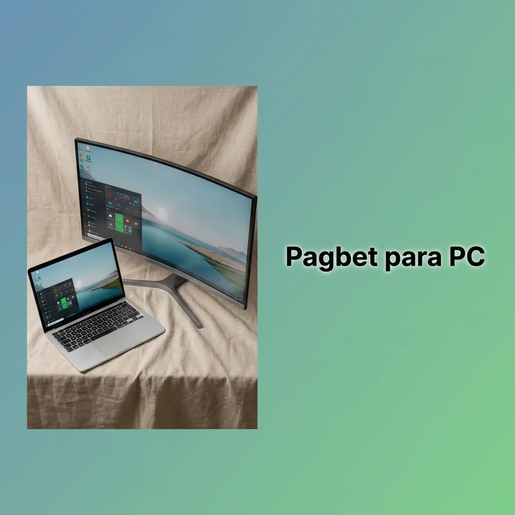 Pagbet interface on PC browser showing multi-game view and desktop shortcut creation for Windows, macOS, and Linux users