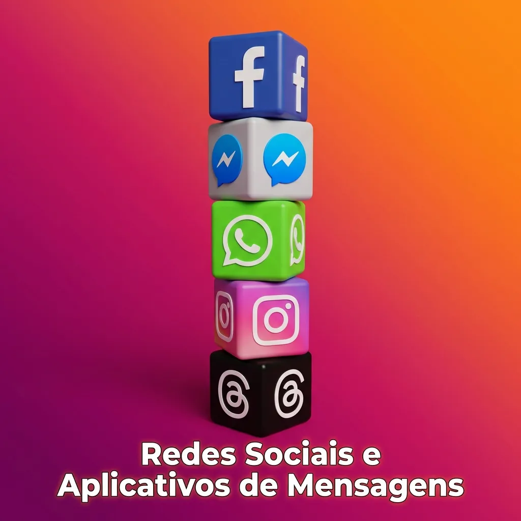 Social media and messaging app icons displaying WhatsApp, Telegram, Facebook, Twitter, and Instagram contact options