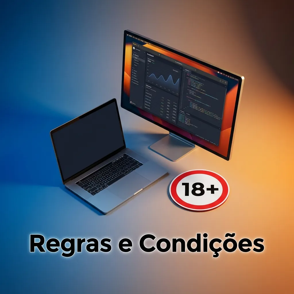 Documento de termos e condições de plataforma de apostas com regras sobre idade, cadastro, bônus e verificação