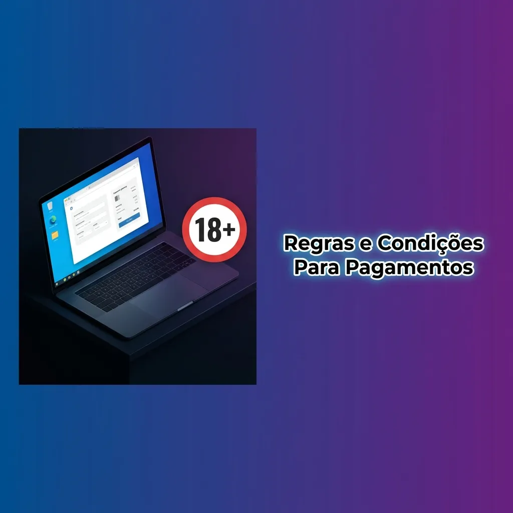 Rules and conditions for payments displayed with verification, withdrawal methods, and transaction requirements.