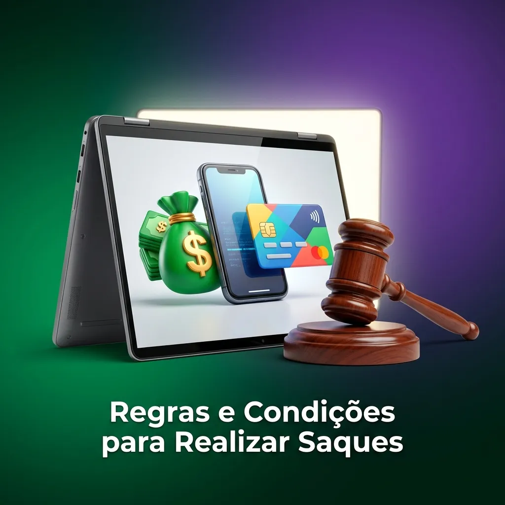 Brazilian financial platform withdrawal rules with verification, betting requirements, and processing guidelines